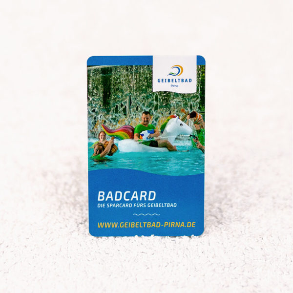 Vorderseite der Badcard mit Hauptmotiv