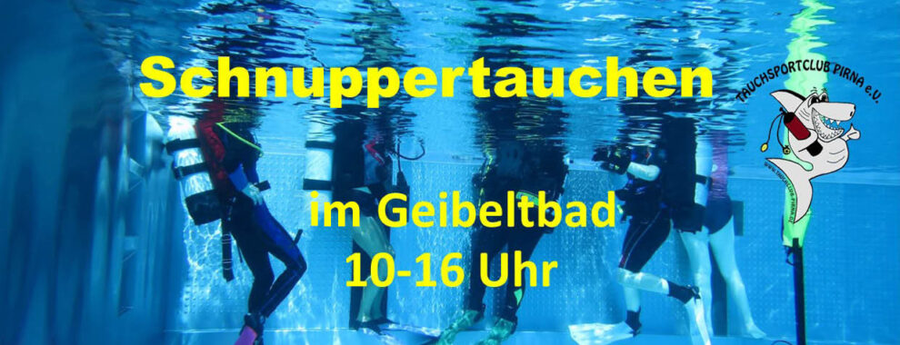 Unterwasseraufnahme von Tauchern mit Ausrüstung